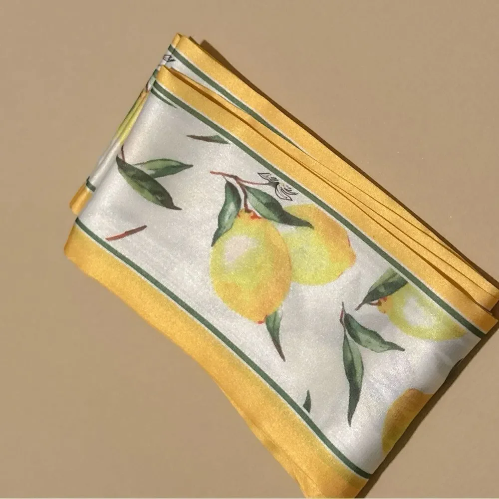 Lemon Print Scarf P42
